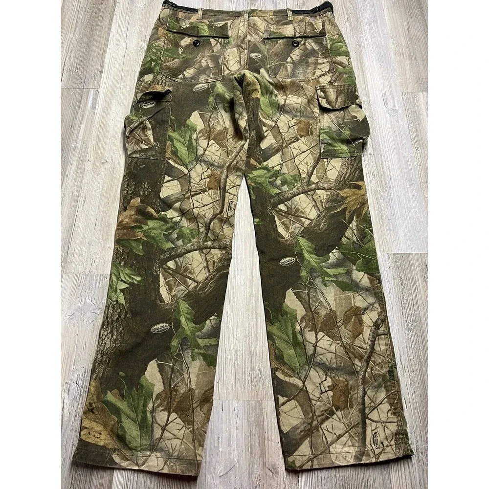 Mens Realtree Hunting Pants Vintage Camo‎ Cargo Whitewater Outdoors Size Large